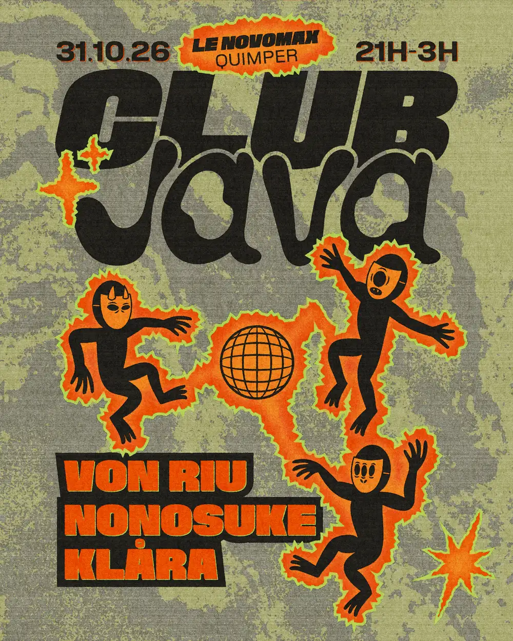 Affiche Club Java · Spécial Halloween